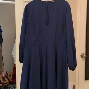Dark blue long sleeve dress by Shein!
